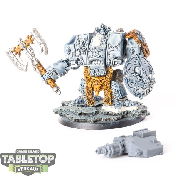 Space Wolves - Venerable Dreadnought - teilweise bemalt