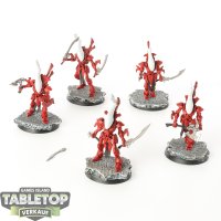 Craftworlds - 5 x Wraithblades - bemalt