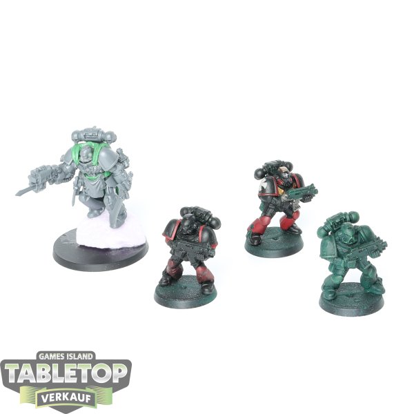 Space Marines - 4x Divese Modelle - teilweise bemalt