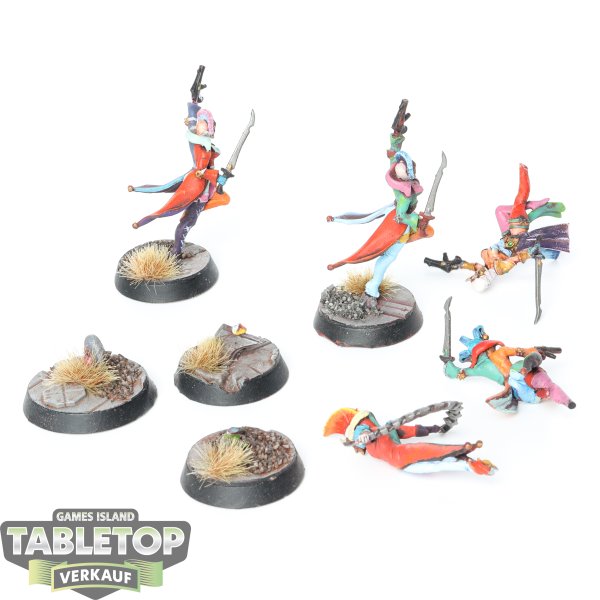 Harlequins - 5 x Space Harlequin - bemalt