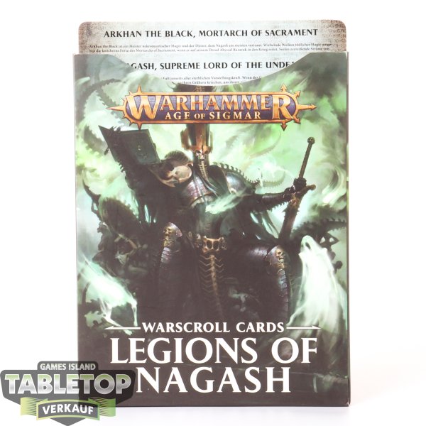 Age of Sigmar - Warscroll Cards: Legions of Nagash - deutsch