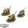 Dark Angels - 3 x Ravenwing Black Knights - bemalt