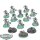 Necrons - 10x Necron Warriors & 3x Scarabs - bemalt