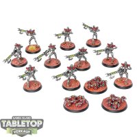 Necrons - 10x Necron Warriors & 3x Scarabs - bemalt