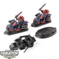 Space Marines - 3 x Bike Squad klassisch - teilweise bemalt