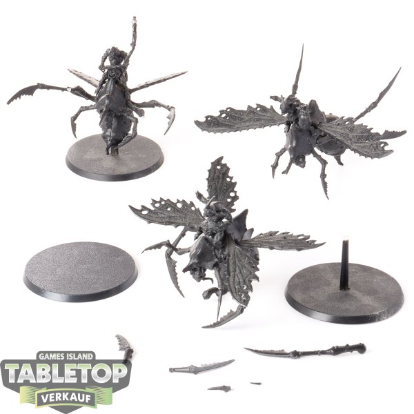 Maggotkin of Nurgle - 3 x Plague Drones of Nurgle - grundiert