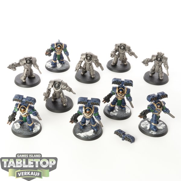 Horus Heresy - 10 x Legion Cataphractii Terminator Squad - teilweise bemalt