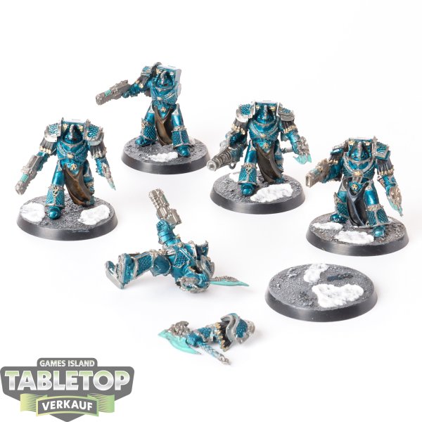 Horus Heresy - 5 x Alpha Legion Lernaean Terminators - bemalt