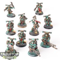 Chaos Space Marines - 10 x Chaos Space Marines  - bemalt