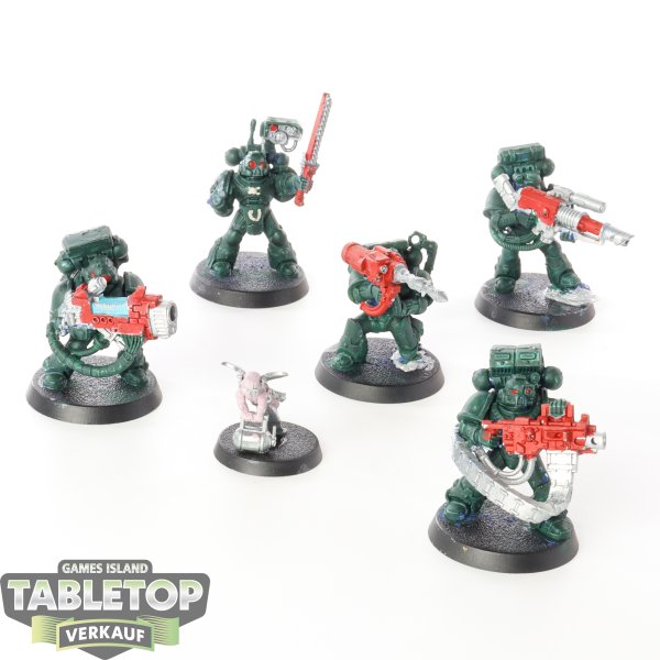 Space Marines - 5x Devastator Squad - teilweise bemalt