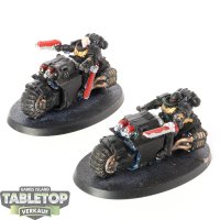 Space Marines - 2x Outriders - bemalt