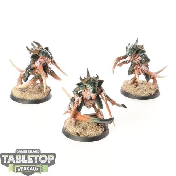 Tyraniden - 3 x Tyranid Warriors - bemalt