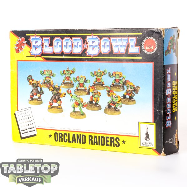 Blood Bowl - 11 Orcloand Raiders - teilweise bemalt