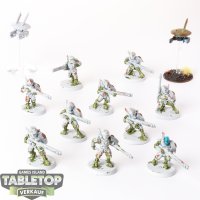 Tau Empire - 10 Fire Warriors Strike Team, 2 Drones -...