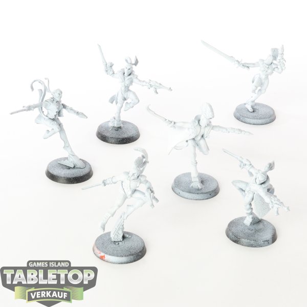 Craftworlds - 6 x Harlequin Troupe - grundiert