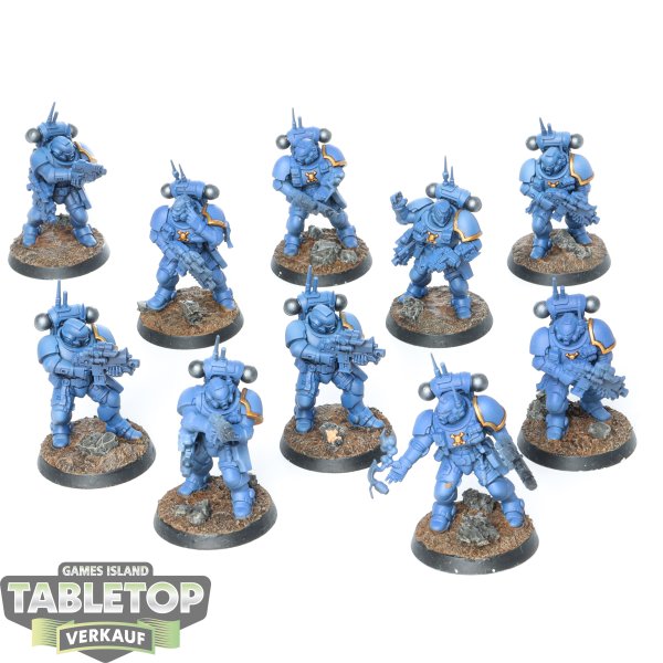 Space Marines - 10 x Primaris Infiltrators - teilweise bemalt