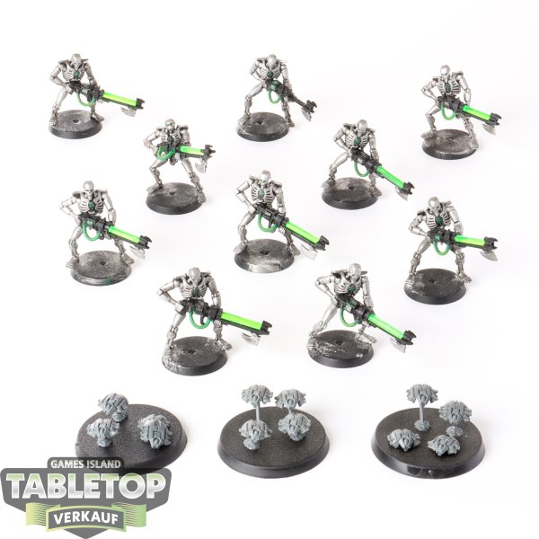 Necrons - 10 x Necron Warriors & 3 x Scarabs klassisch - teilweise bemalt