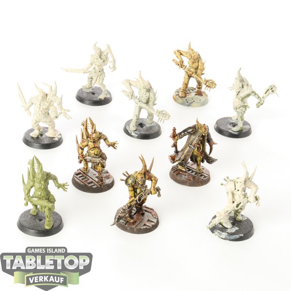 Death Guard - 10 x Poxwalkers - teilweise bemalt