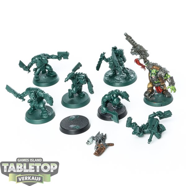 Orks - 7x Boyz - teilweise bemalt