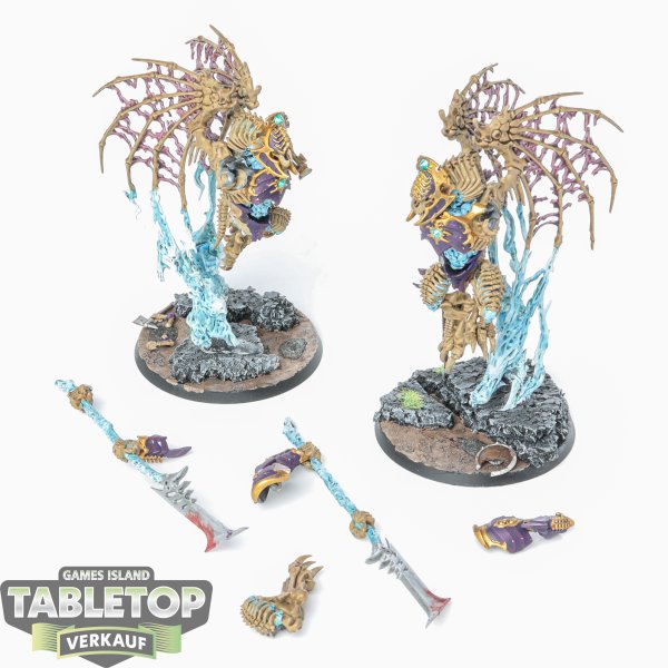 Soulblight Gravelords - 2x Morghast Harbingers - bemalt