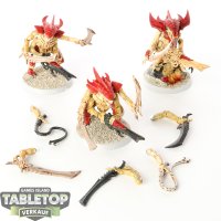 Tyraniden - 3x Tyranid Warriors - teilweise bemalt