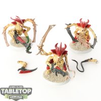 Tyraniden - 3x Tyranid Warriors - teilweise bemalt