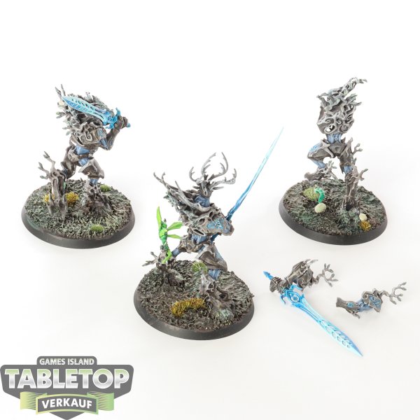 Sylvaneth - 3x Kurnoth Hunters - bemalt