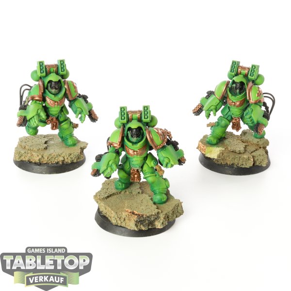 Space Marines - 3 x Primaris Aggressors - teilweise bemalt