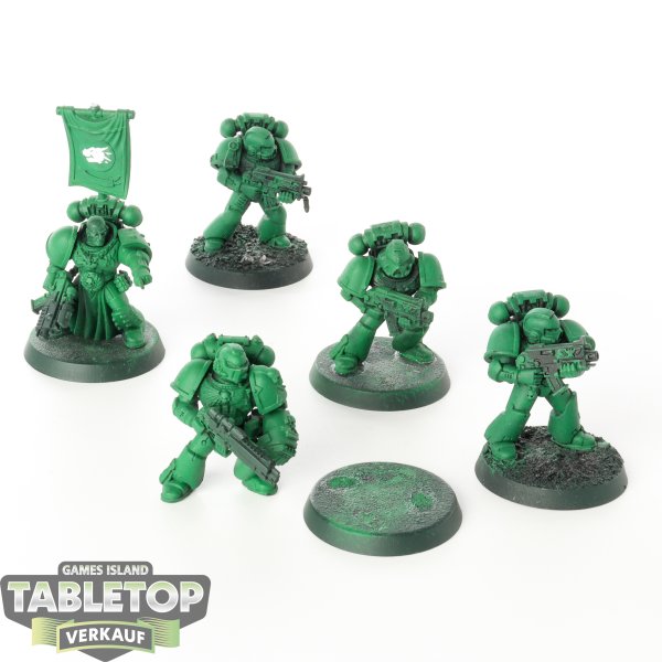 Space Marines - 5 x Tactical Squad - teilweise bemalt