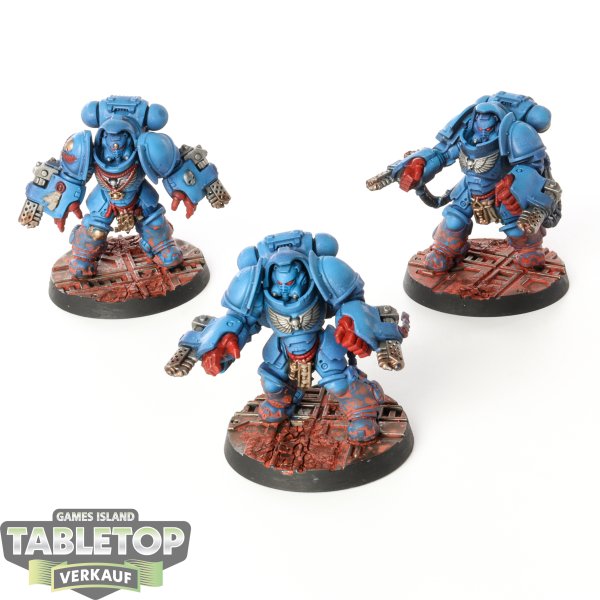 Space Marines - 3x Primaris Aggressors - bemalt