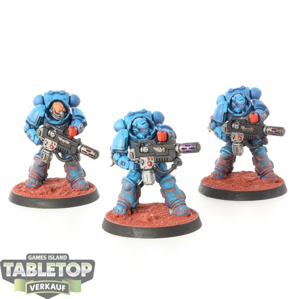 Space Marines - 3x Primaris Eradicators - bemalt