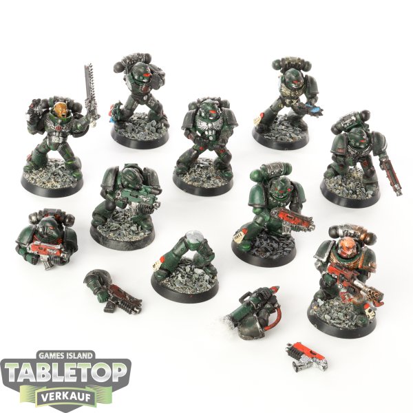 Space Marines - 10 Tactical Marines klassisch - teilweise bemalt