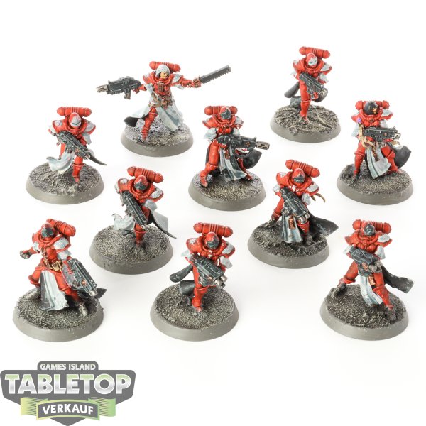 Adepta Sororitas - 10 Battle Sisters  - bemalt