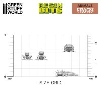 Green Stuff World - 3D printed set - Frogs and Toads