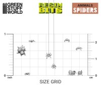 Green Stuff World - 3D printed set - Small Spiders