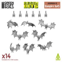 Green Stuff World - 3D printed set - Vampire Bats