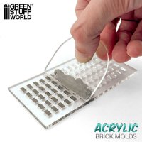 Green Stuff World - Acrylic molds - H Shaped Paver