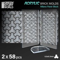 Green Stuff World - Acrylic molds - Milano Paver Block