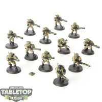 Tau Empire - 12 Fire Warriors  - teilweise bemalt