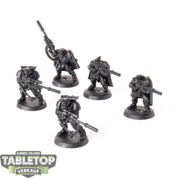 Space Marines - 5 x Scouts with Sniper Rifles klassisch - grundiert