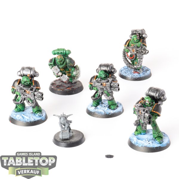 Space Marines - 5 x Devastator Squad - teilweise bemalt