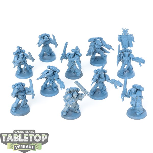 Space Wolves - 10 x Grey Hunters - grundiert