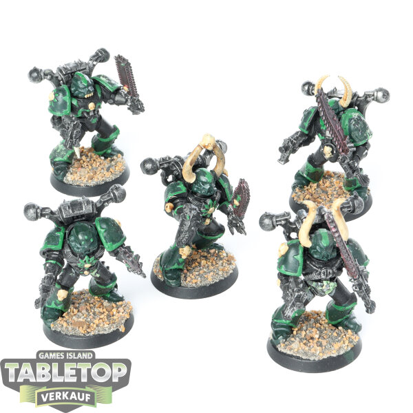 Chaos Space Marines - 5 x Chaos Space Marines klassisch - bemalt