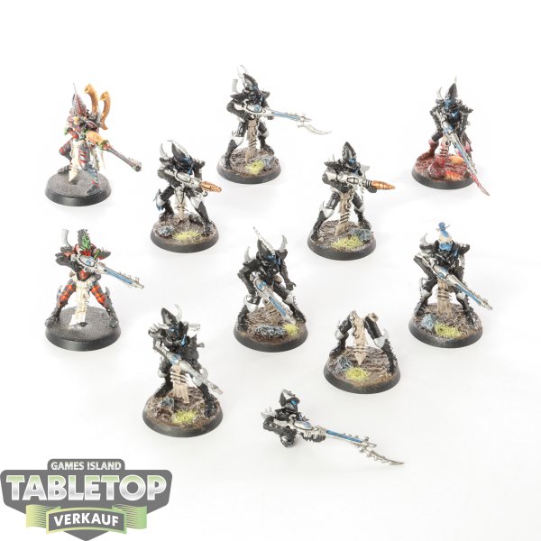 Drukhari - 10 x Kabalite Warriors - teilweise bemalt