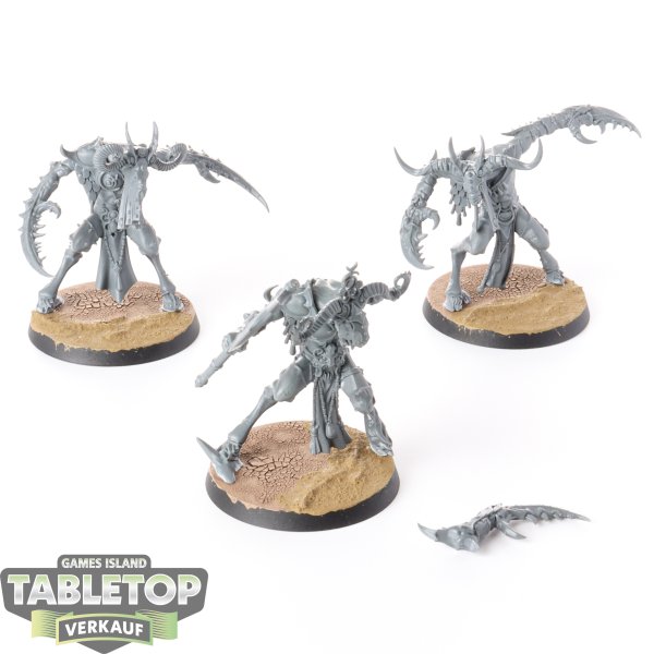 Hedonites of Slaanesh - 3 x Slaangor Fiendbloods  - unbemalt