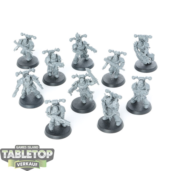 Chaos Space Marines - 10 Chaos Space Marines - unbemalt