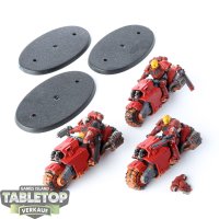 Blood Angels - 3 x Outriders - bemalt