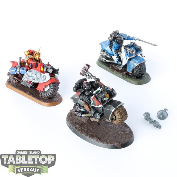 Blood Angels - 3 x Biker klassisch - teilweise bemalt