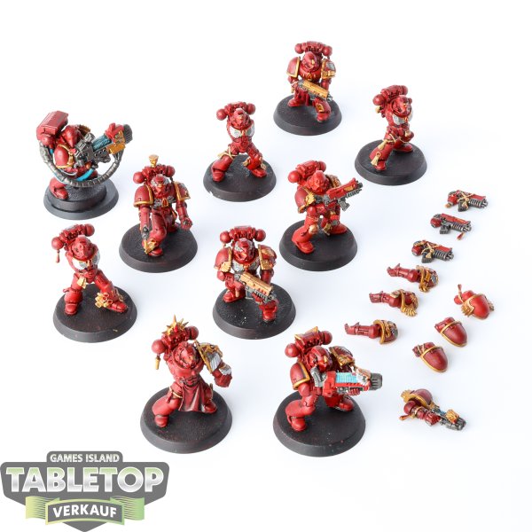 Blood Angels - 10 x Tactical Squad klassisch - bemalt