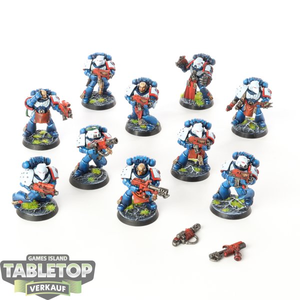 Space Marines - 10 x Sternguard Veteran Squad klassisch - bemalt